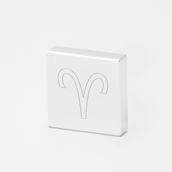 Aries Zodiac Engraved Lapel Pin