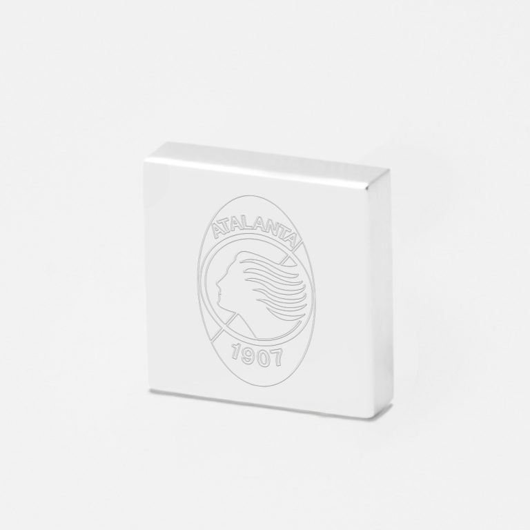Atalanta Football-Engraved-Silver-Lapel-Pin