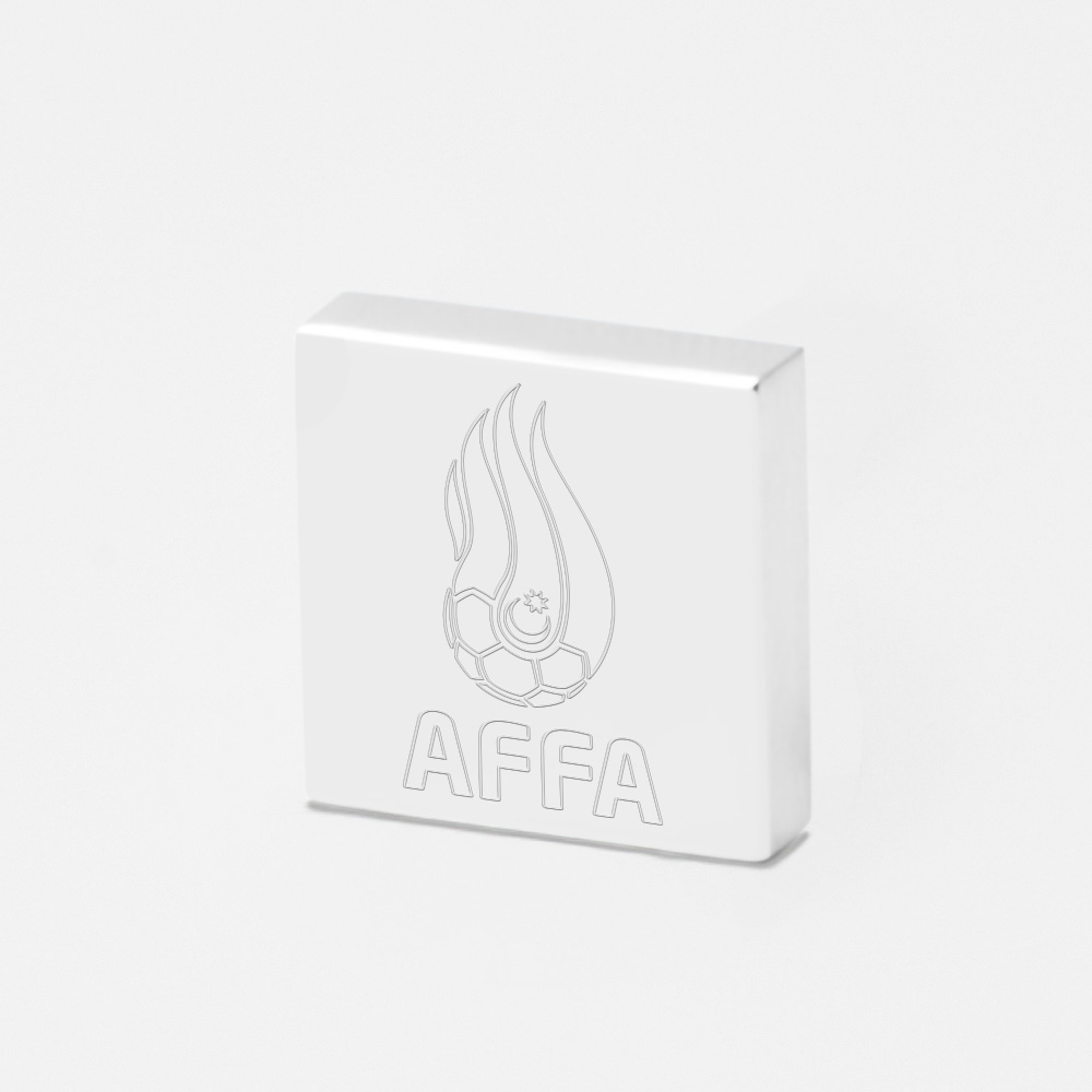 Azerbaijan Football-Engraved-Football-Lapel-Pin