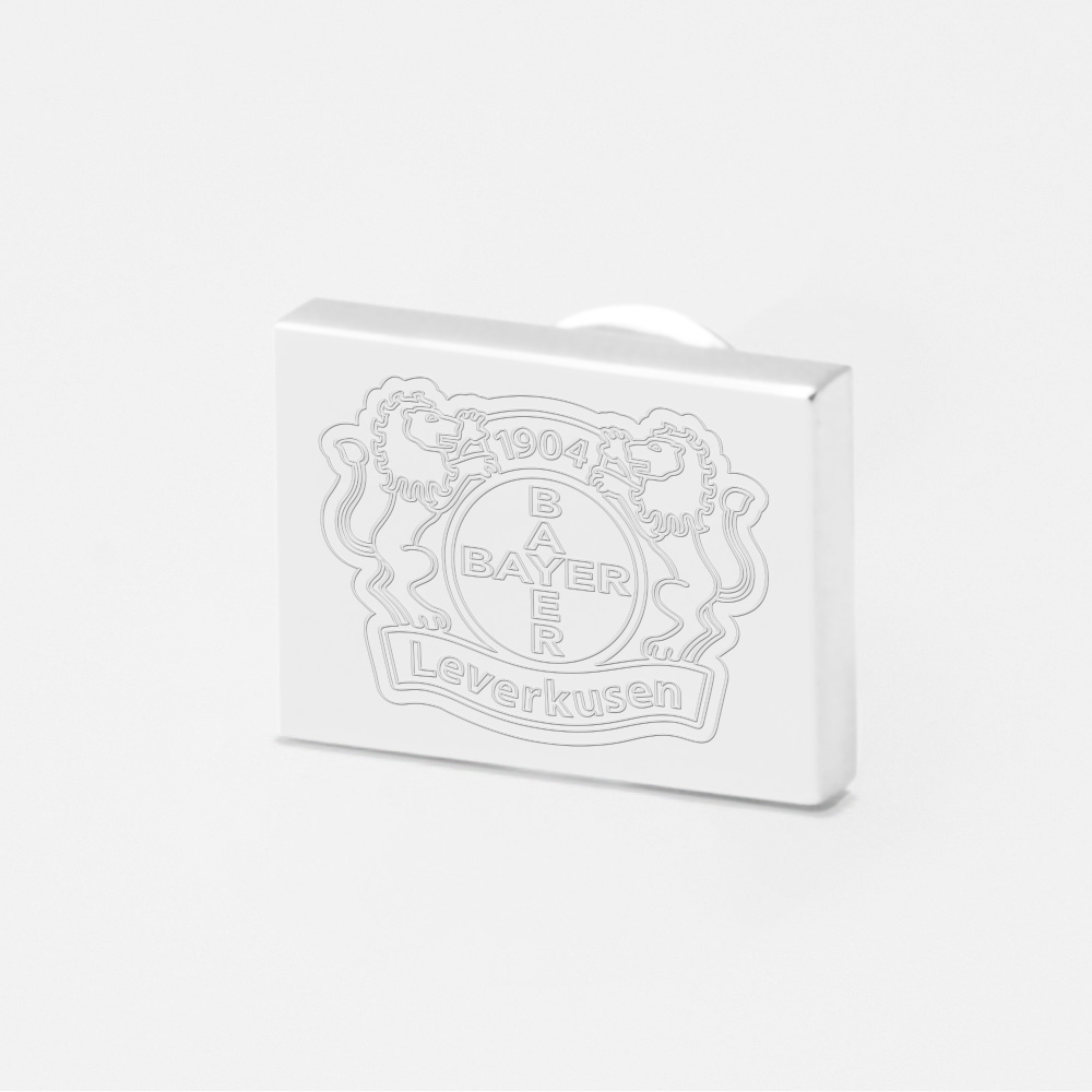 Bayer Leverkuson Football-Engraved-Silver-Lapel-Pin