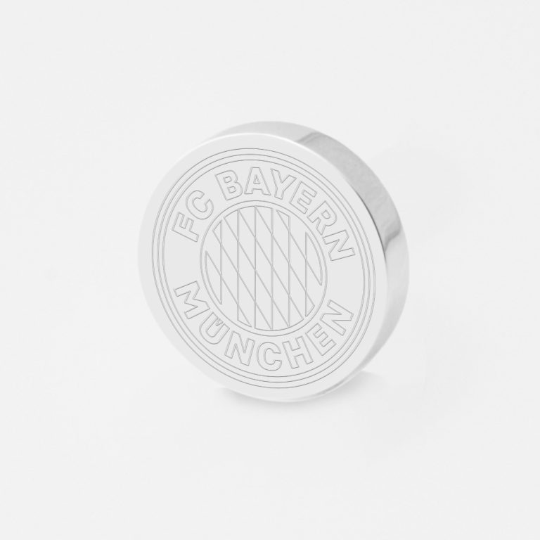 Bayern Munich Football-Engraved-Silver-Lapel-Pin