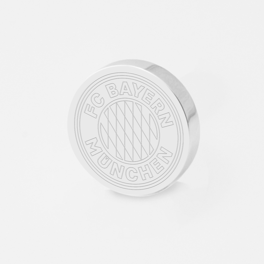 Bayern Munich Football-Engraved-Silver-Lapel-Pin