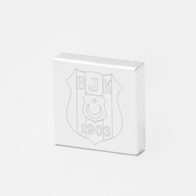 Besiktas Football-Engraved-Silver-Lapel-Pin