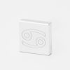 Cancer Zodiac-Engraved-Silver-Lapel-Pin