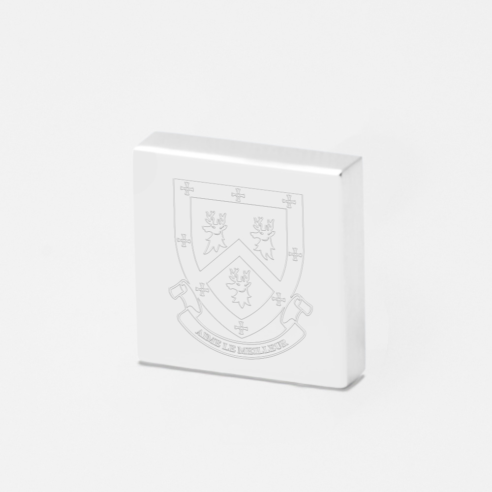 Collingwood College-Engraved-Silver-Lapel-Pin