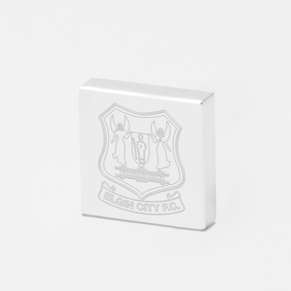 Elgin City Football-Engraved-Silver-Lapel-Pin