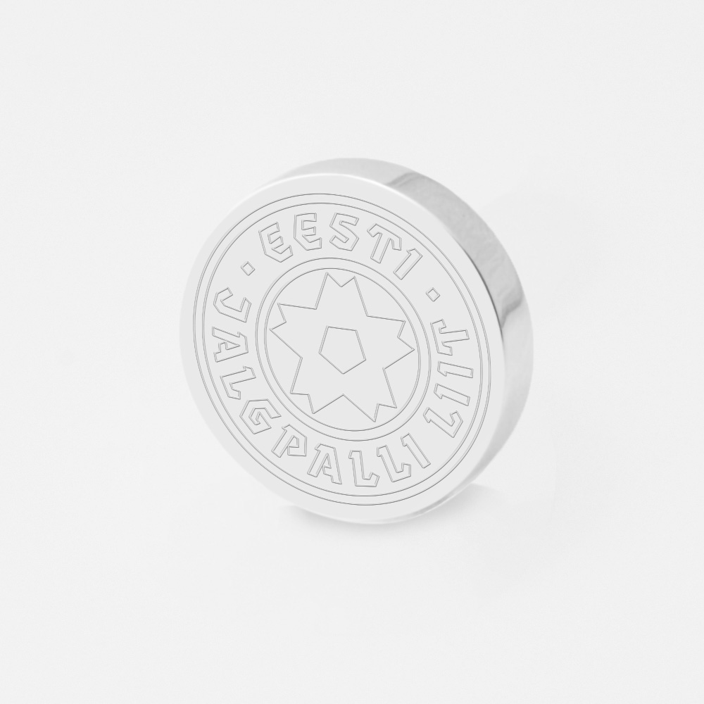 Estonia Football-Engraved-Football-Lapel-Pin