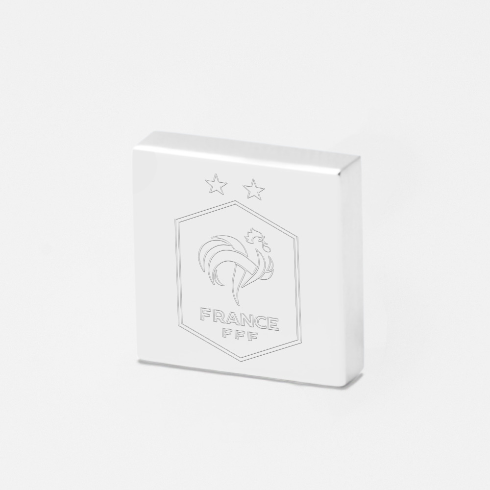 France Football-Engraved-Football-Lapel-Pin