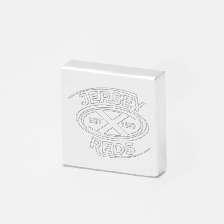 Jersey Reds Rugby-Engraved-Silver-Lapel-Pin