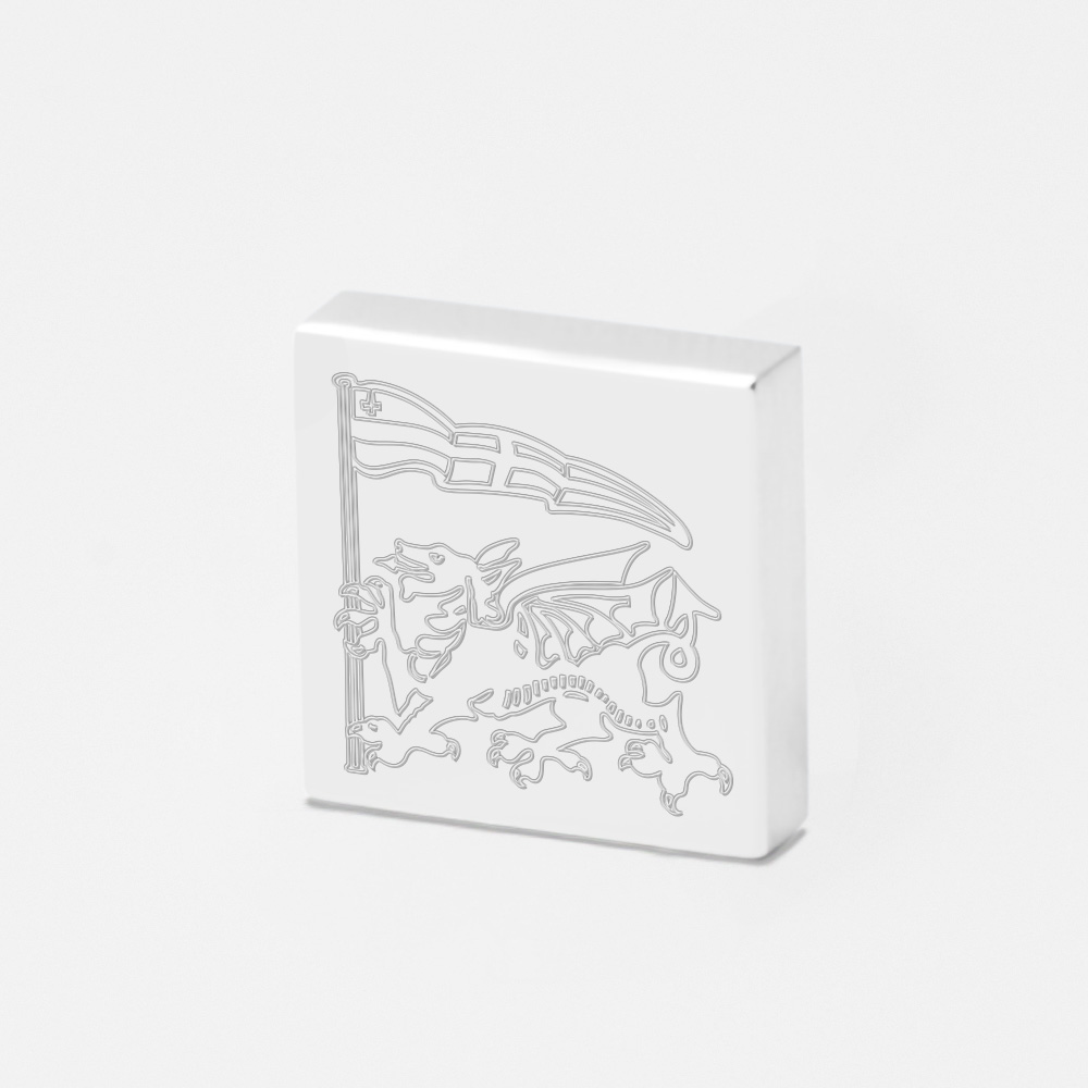 London Welsh Rugby-Engraved-Silver-Lapel-Pin