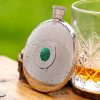 Luxury-Compact-Hipflask-With-Malachite