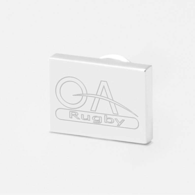 Old Albanians Rugby-Engraved-Silver-Lapel-Pin