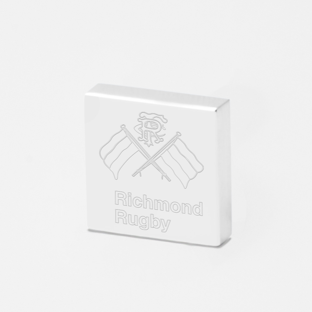 Richmond Rugby-Engraved-Silver-Lapel-Pin