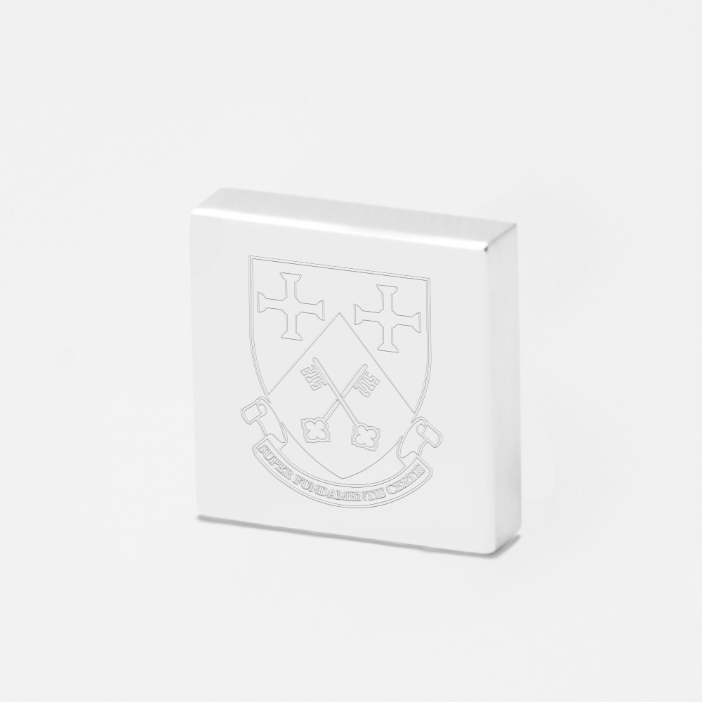 Saint Aidens College-Engraved-Silver-Lapel-Pin