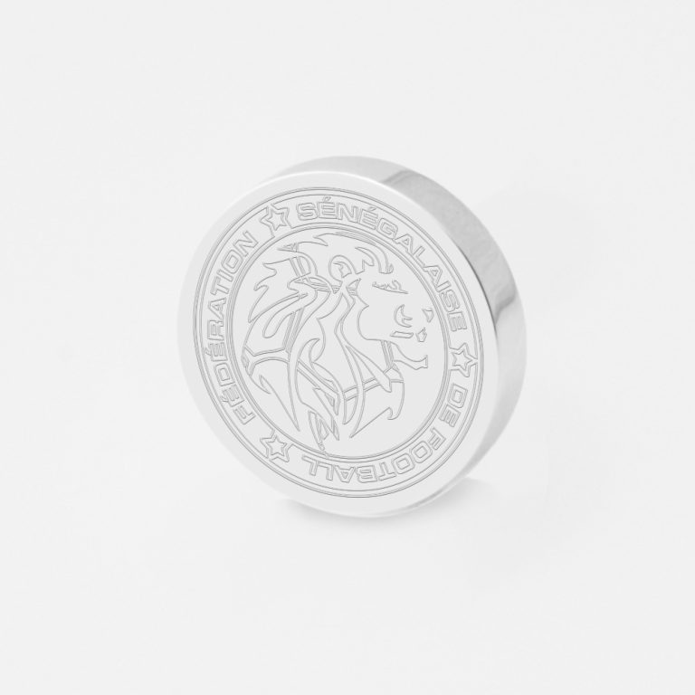 Senegal Football-Engraved-Football-Lapel-Pin