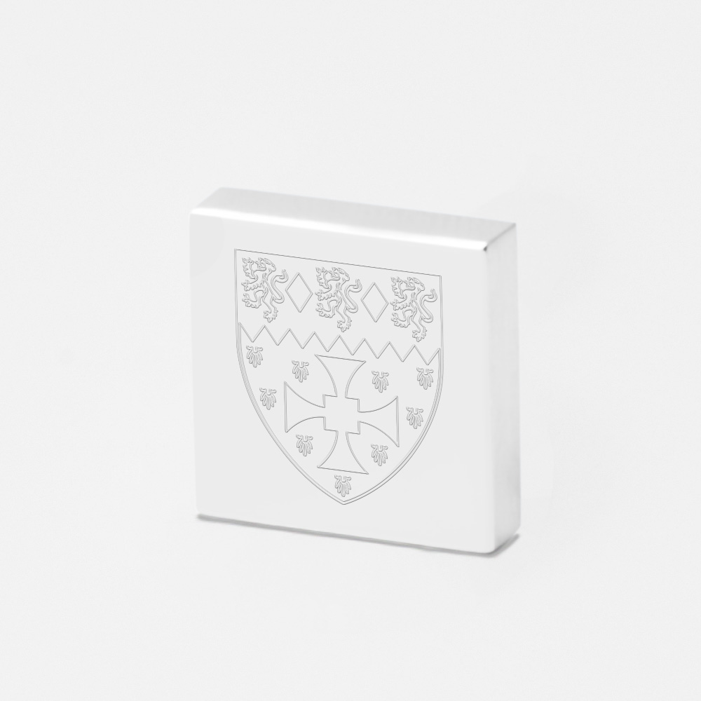 Ustinov College-Engraved-Silver-Lapel-Pin