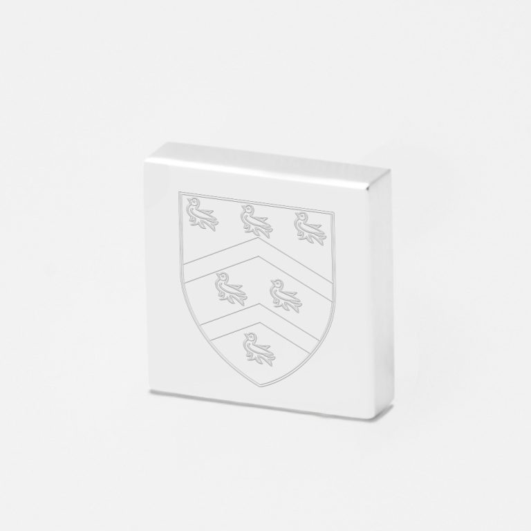 Worcester College-Engraved-Silver-Lapel-Pin