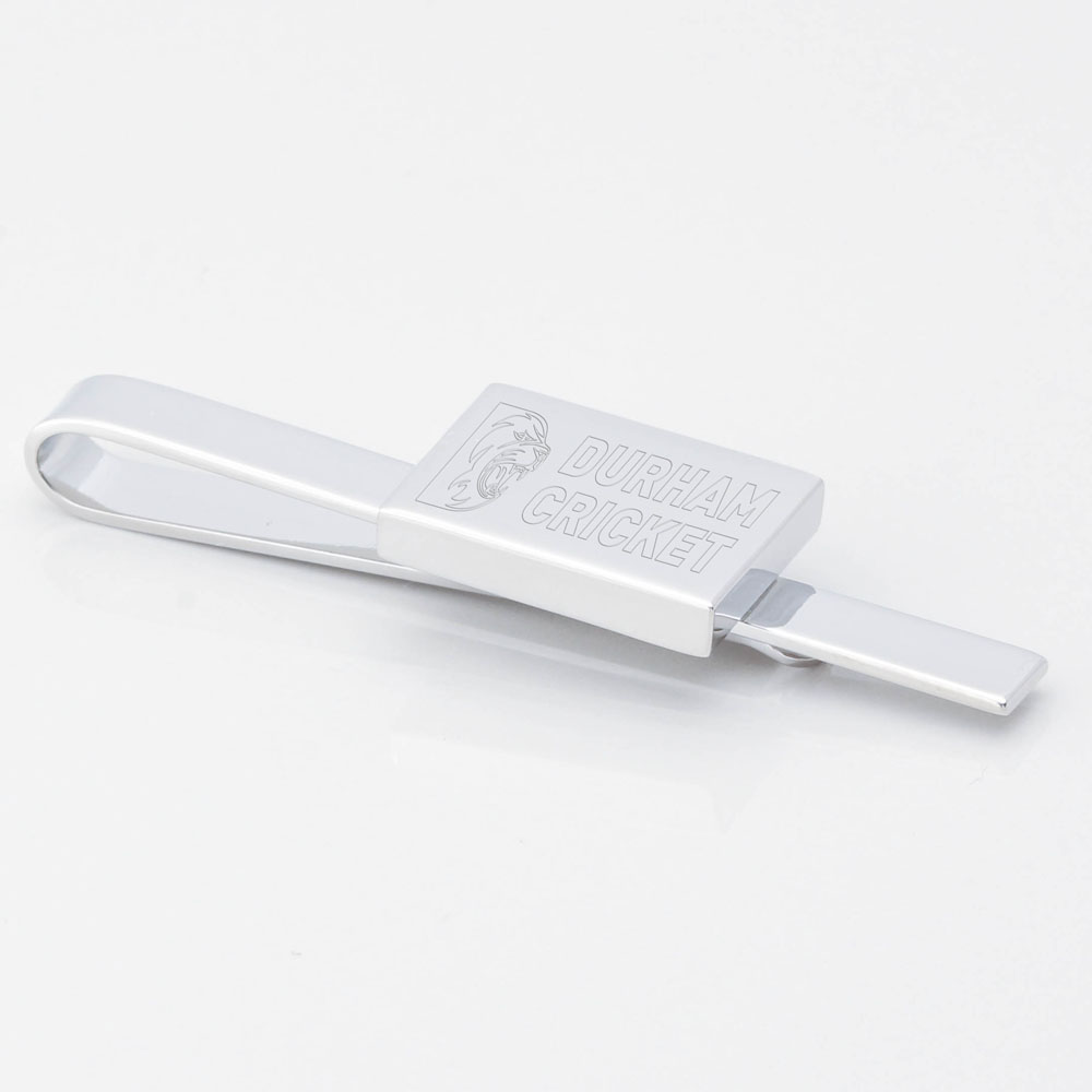 Durham-County-Cricket-Club-Engraved-Silver-Rectangle-Tie-Slide
