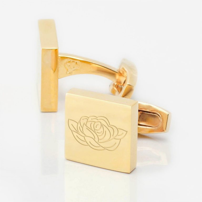 England-Rugby-Engraved-Gold-Cufflinks