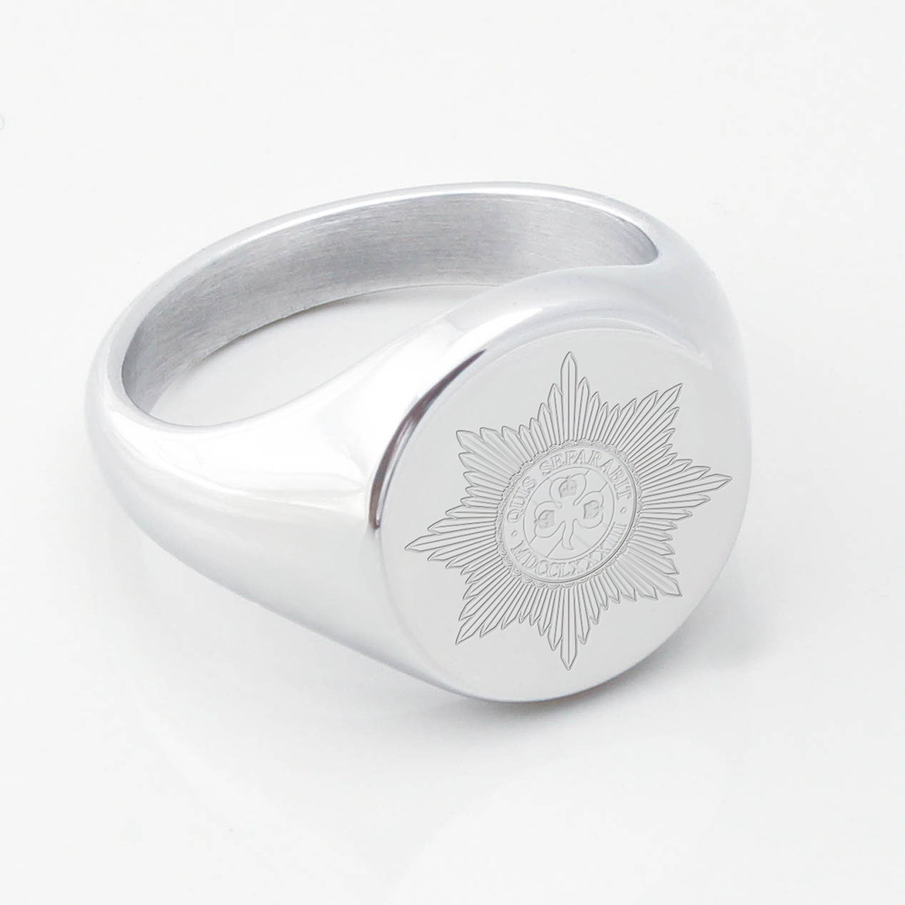 Royal-Irish-Guards-Engraved-Silver-Signet-Ring
