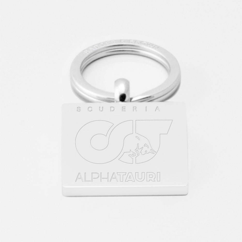 AlphaTauri-F1-Engraved-Silver-Keyring