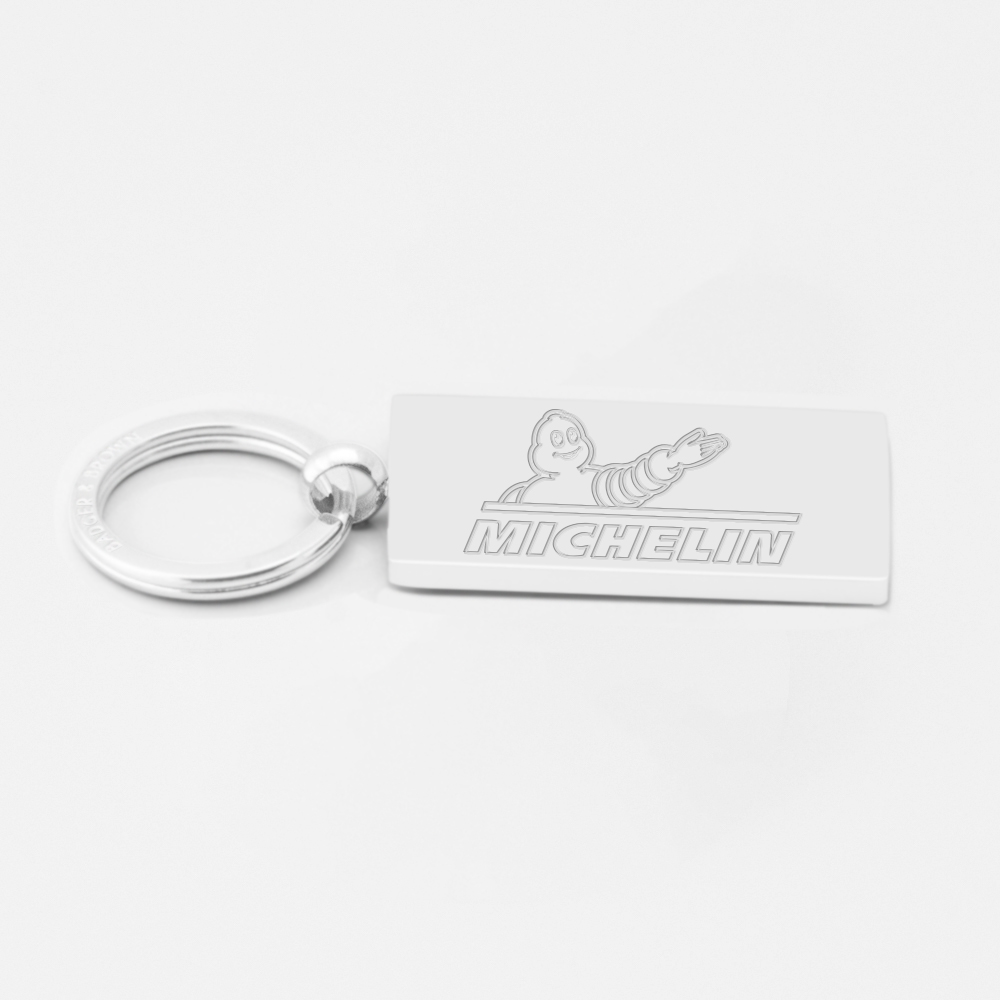 Michelin-Engraved-Silver-Keyring