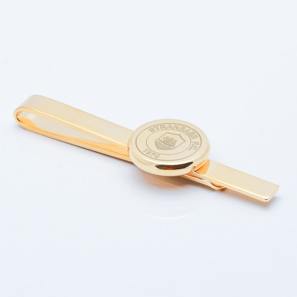 Stranraer-FC-Engraved-Gold-Tie-Slide