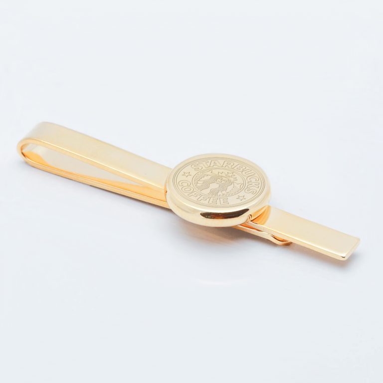 Gold-Circle-Engraved-Logo-Tie-Slide