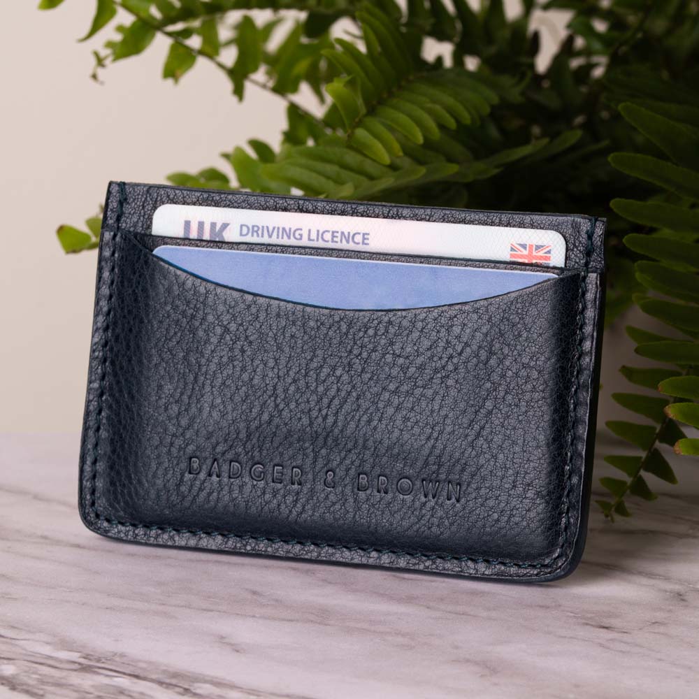 Luxury-Navy-Leather-Card-Holder