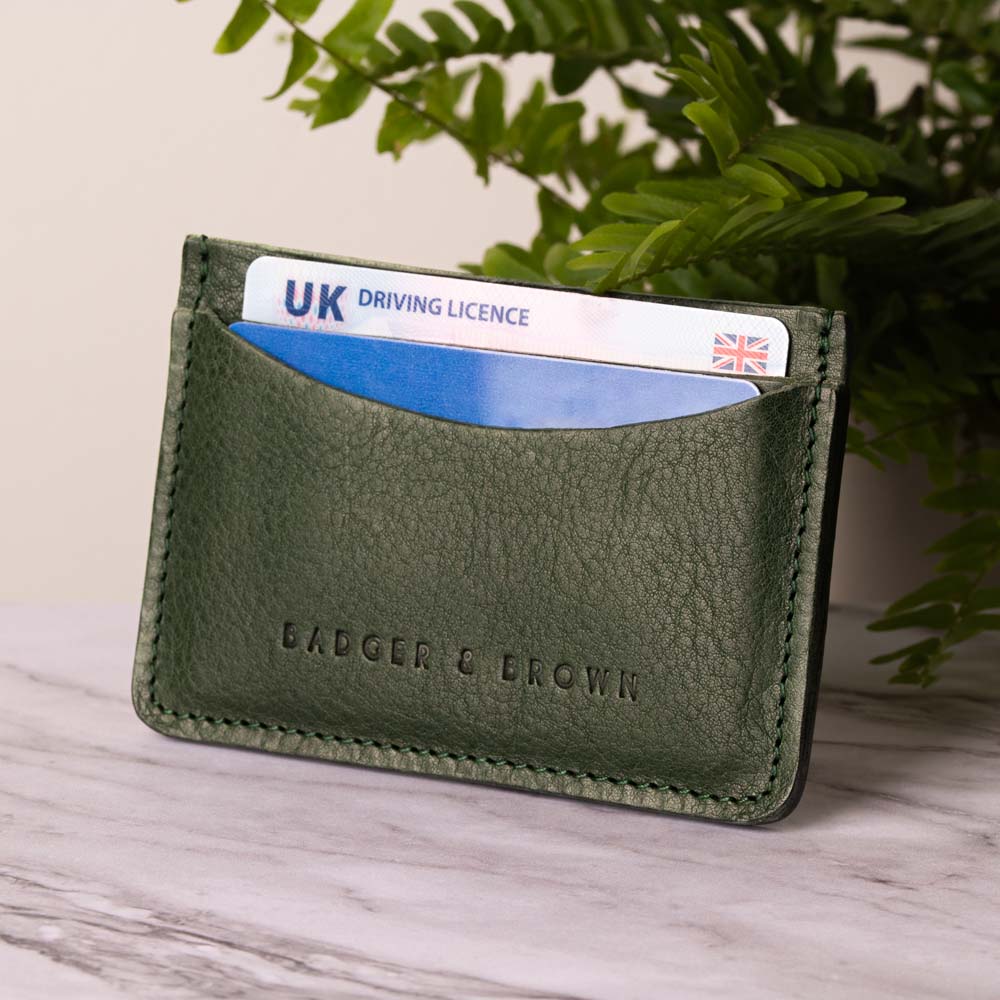 Luxury-Racing-Green-Leather-Card-Holder