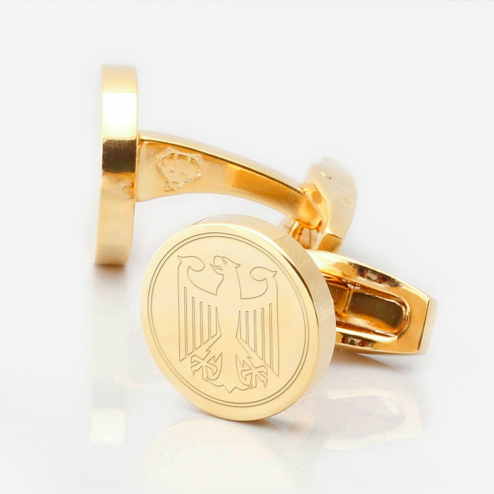 Engraved-Borussia-Dortmund-Football-Gold-Cufflinks