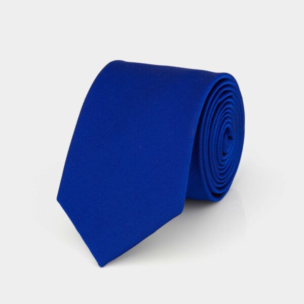 Midnight Blue Ribbed Silk Tie