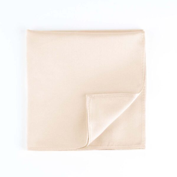 Ivory Silk Pocket Square