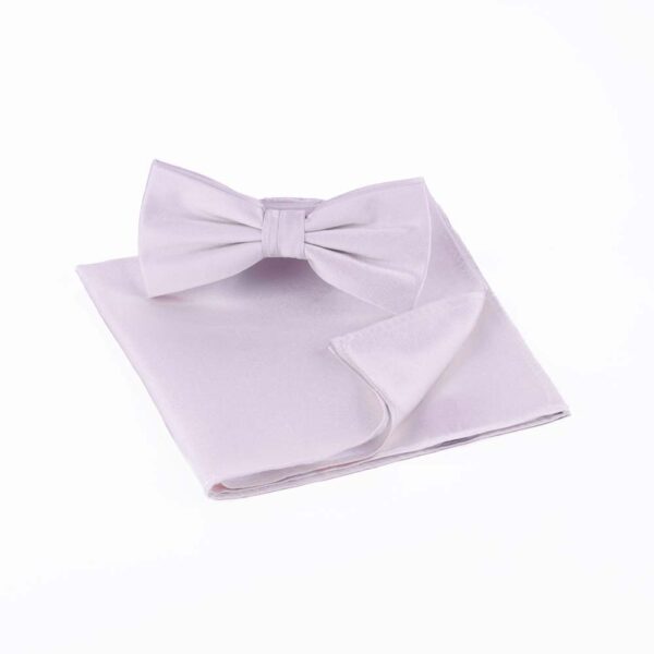 Lavender Bow Tie and Pocket Square Set