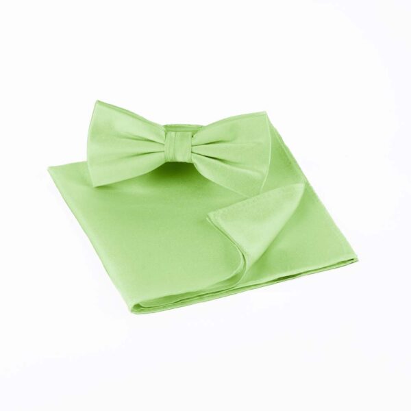 Mint Bow Tie and Pocket Square Set