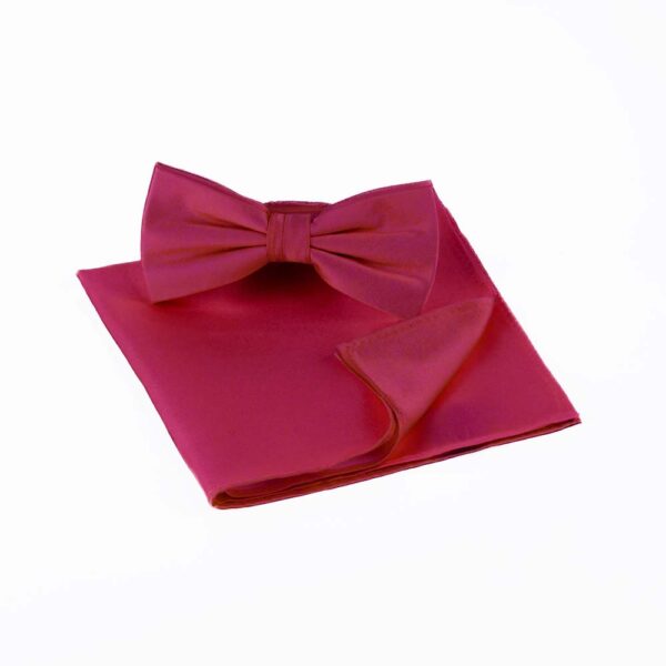 Mulberry Bow Tie and Pocket Square Set