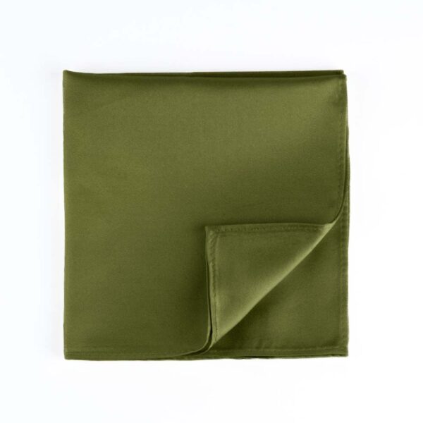 Olive Silk Pocket Square
