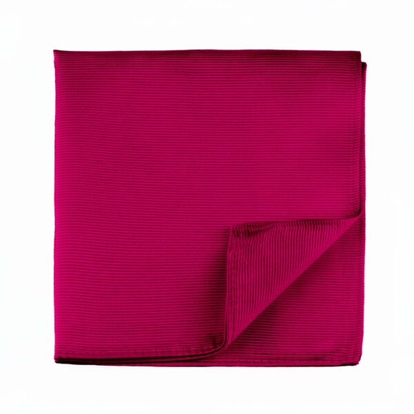 Mulberry Ribbed Silk Pocket Square