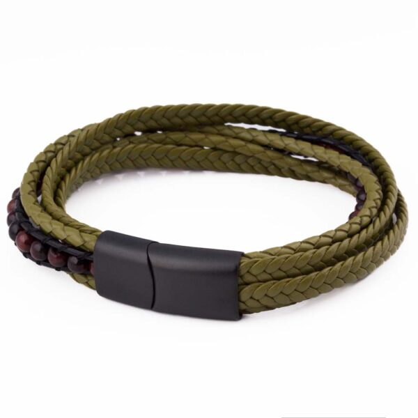 Olive Beaded Bracelet