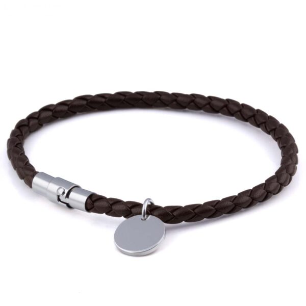 Walnut Charm Leather Bracelet