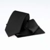 black-ribbed-tie-pocket-square-set