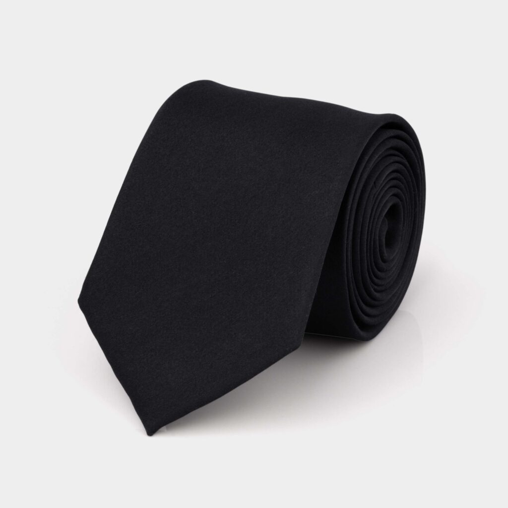 Black Silk Tie