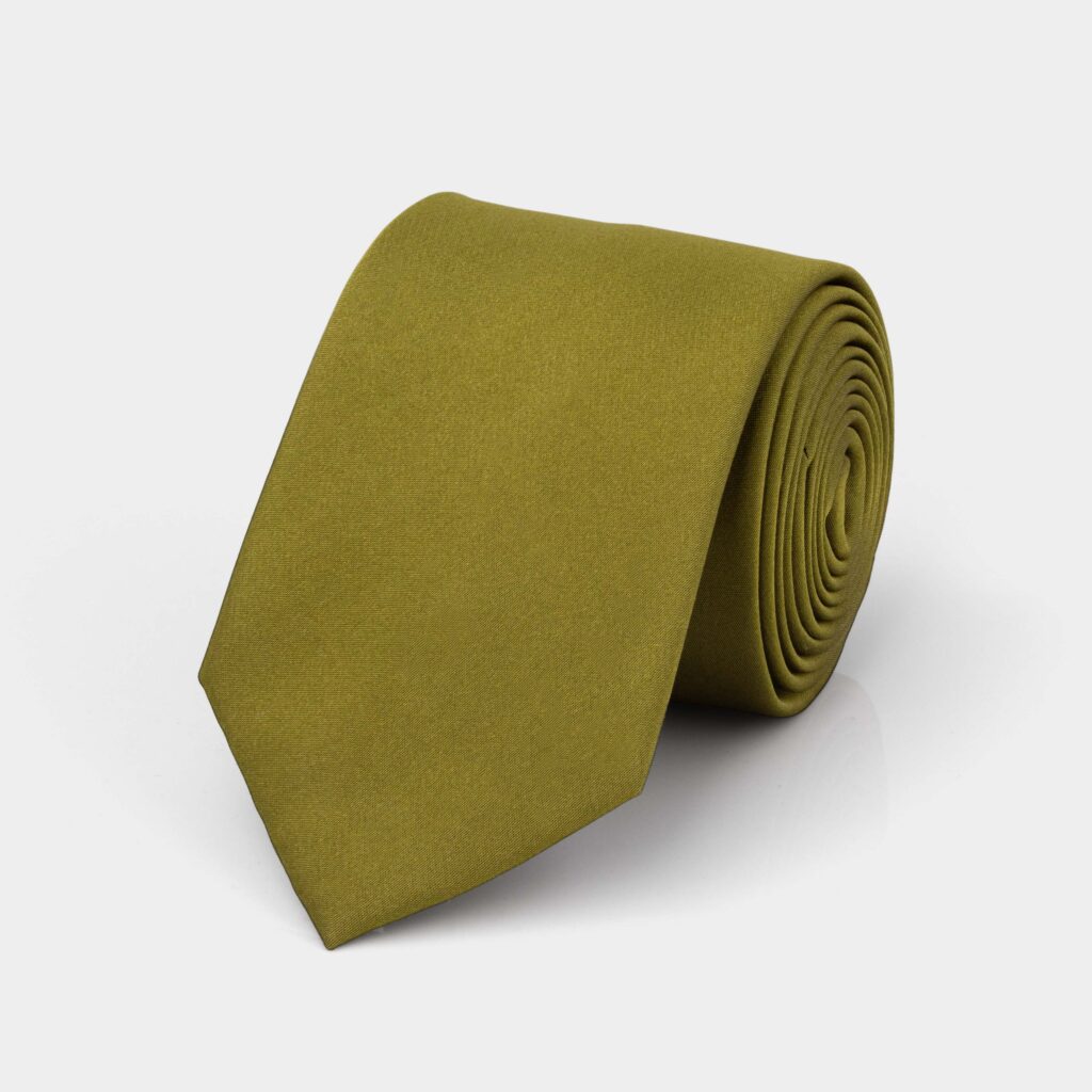 Olive Silk Tie