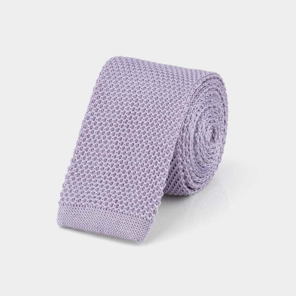 Periwinkle Knitted Silk Tie