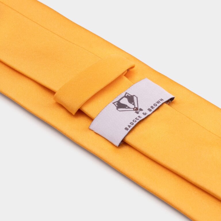 Saffron Silk Tie
