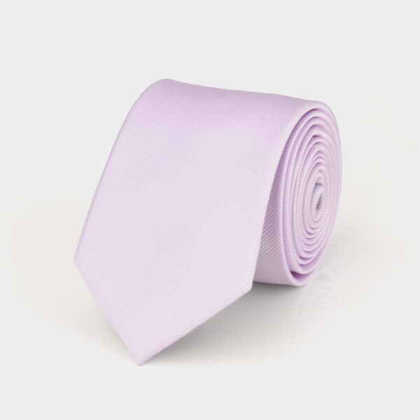 Lavender Ribbed Silk Tie