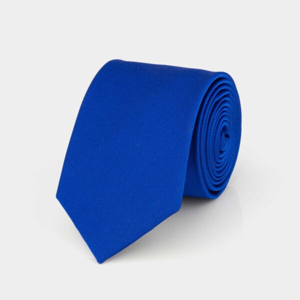 Navy Ribbed Silk Tie