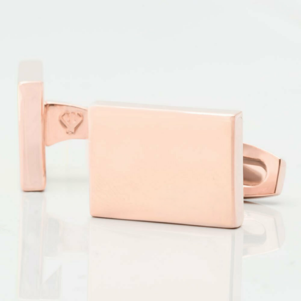 Gold Plated Rectangle Cufflinks