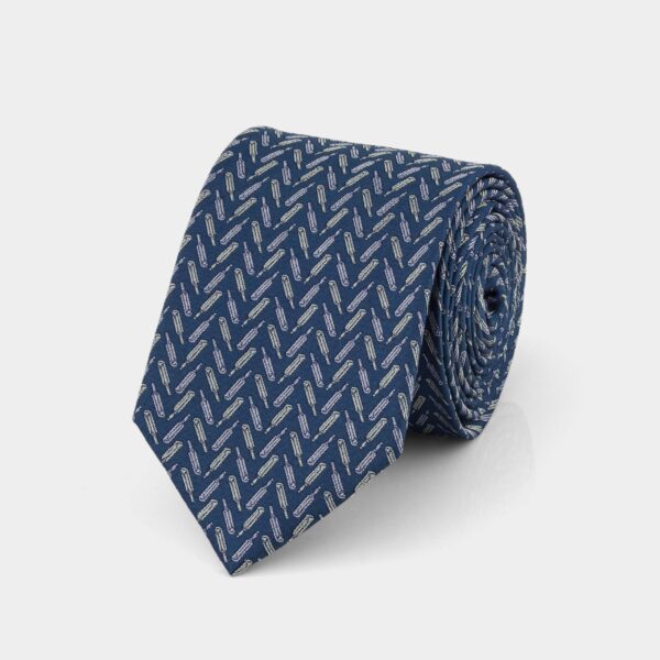 Cricket Bat Silk Tie