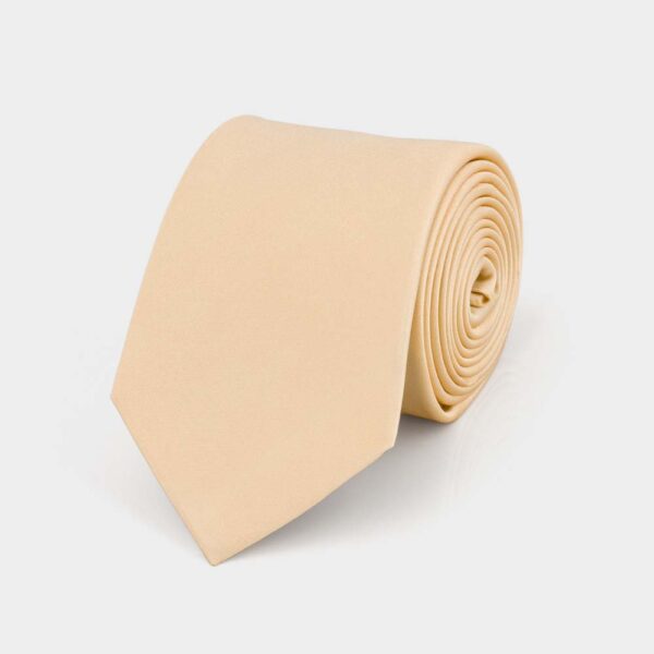 Lemon Icing Yellow Plain Silk Tie